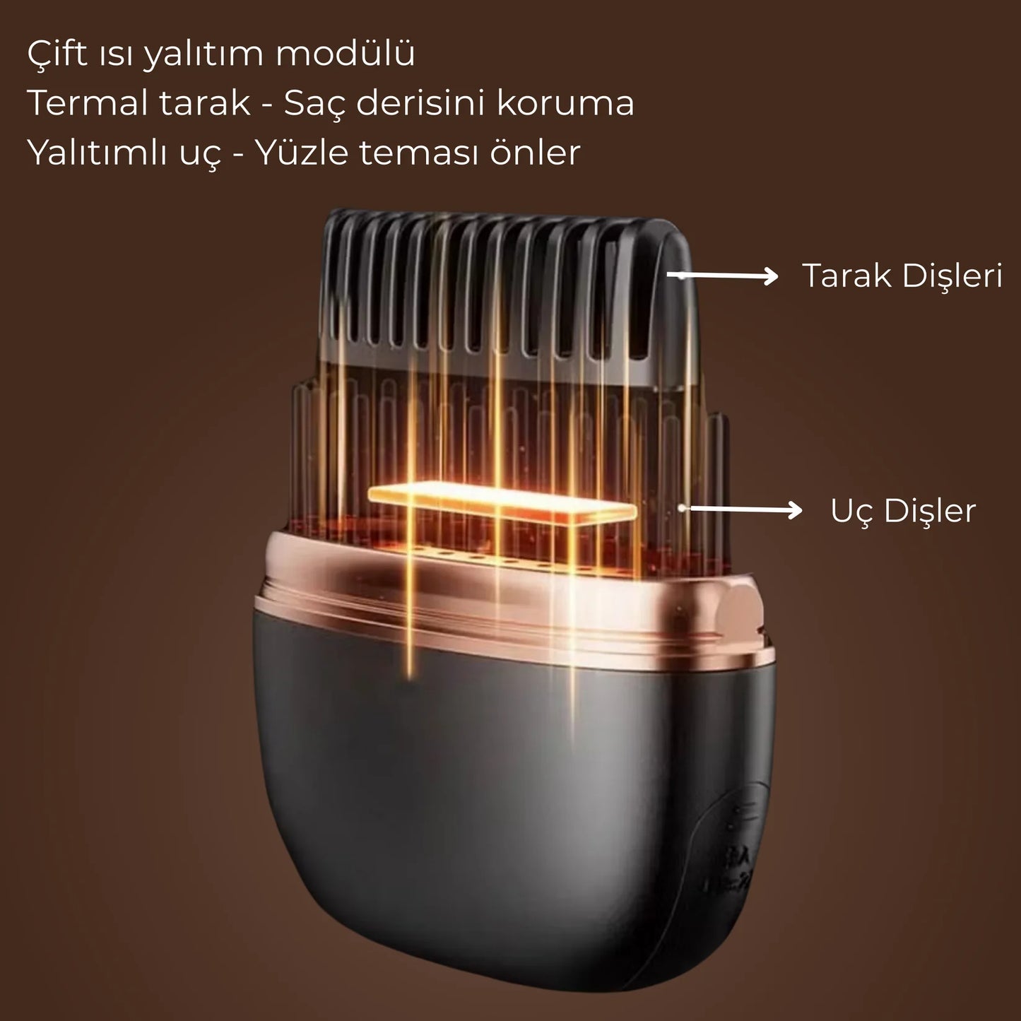 Mini Glam™ Kablosuz Mini Saç Düzleştirici Tarak