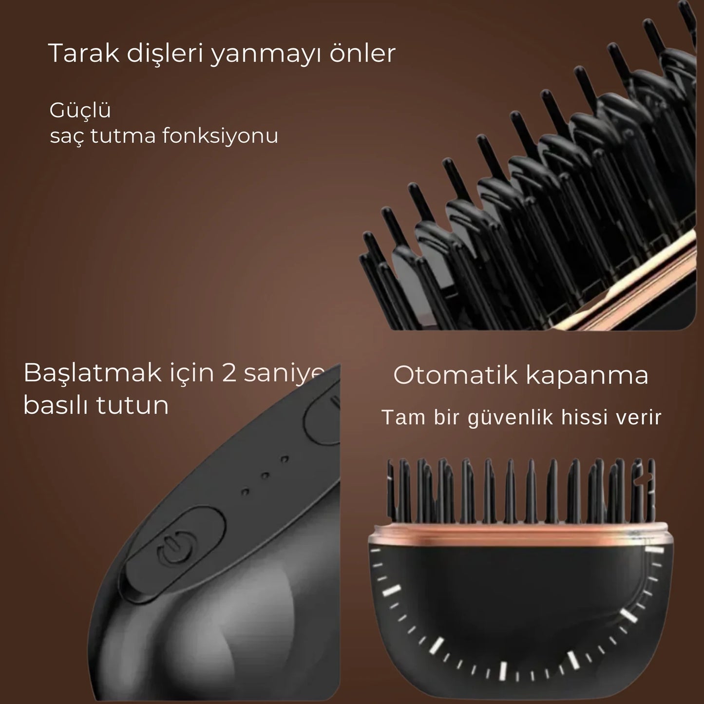 Mini Glam™ Kablosuz Mini Saç Düzleştirici Tarak